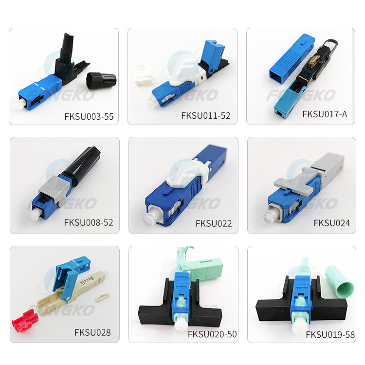 FONGKO FTTH Optical Field Quick Connectors LC SC FC ST APC UPC Fiber Optic Fast Connector