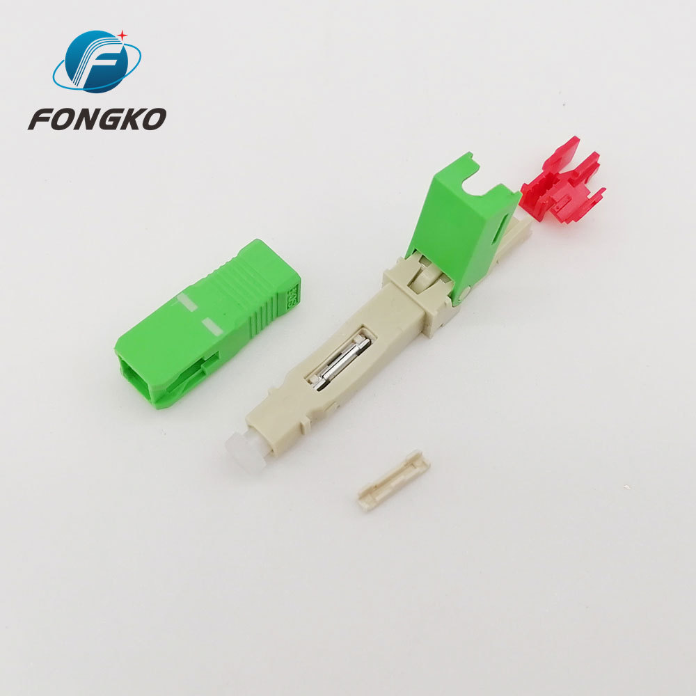 FONGKO Factory Direct Supply Pigtail Fiber Connector Sc/apc Sc Pc Fiber Quick Connector 0.9mm Multimode Fiber Connector