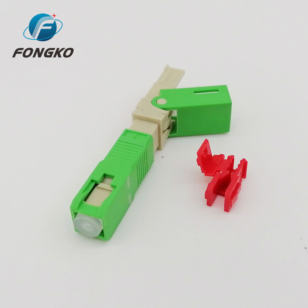 FONGKO Factory Direct Supply Pigtail Fiber Connector Sc/apc Sc Pc Fiber Quick Connector 0.9mm Multimode Fiber Connector