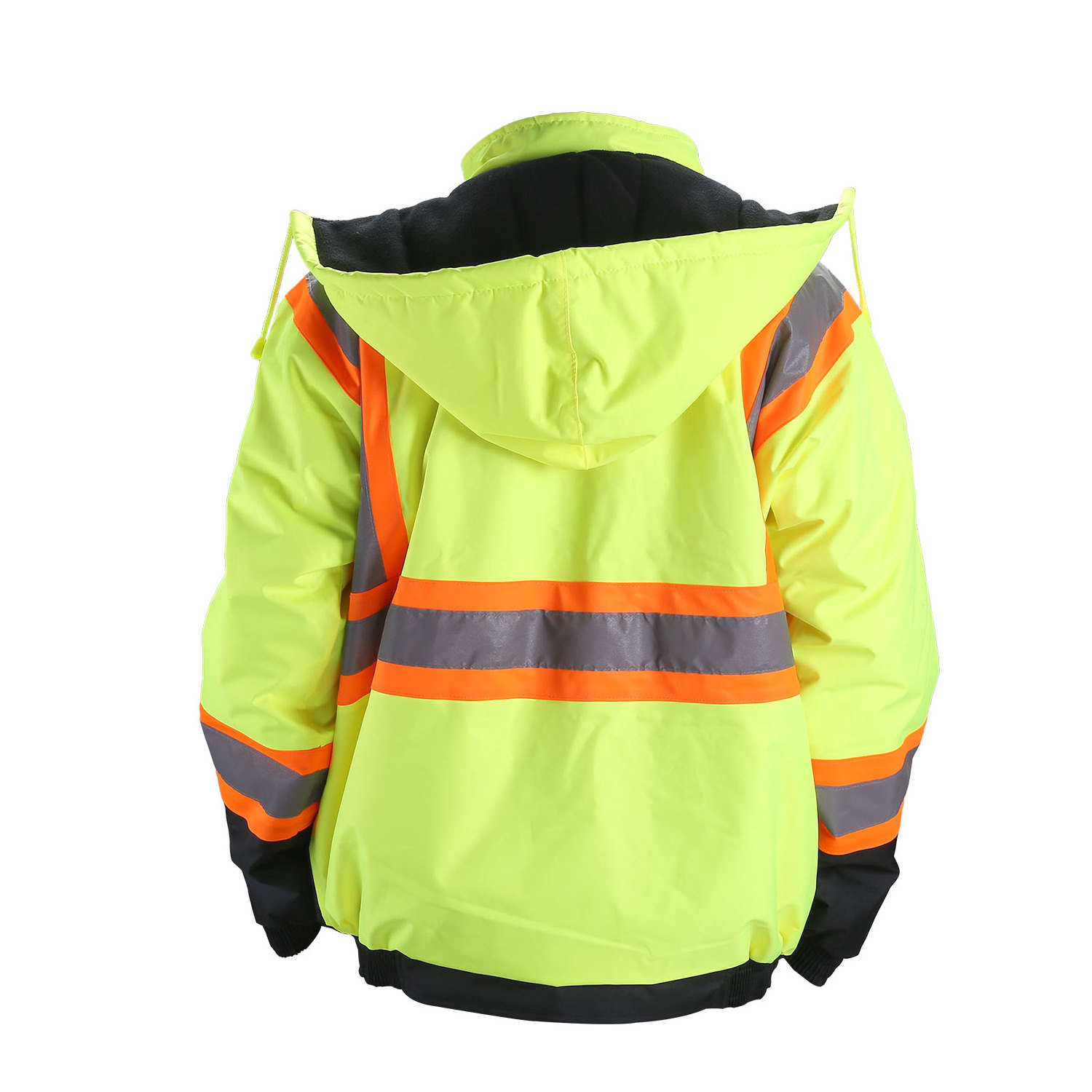 Hi Vis Striped Work Reflective Workwear High Visibility Class 3 Safety Jacket