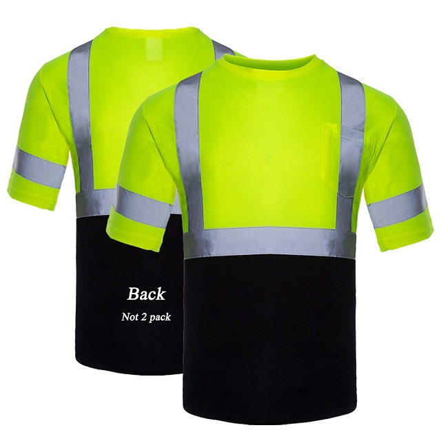 Type R Work Wear Quick Dry T-Shirt High Visibility Clothing Men'S Construction Hi Vis Reflective Shirts