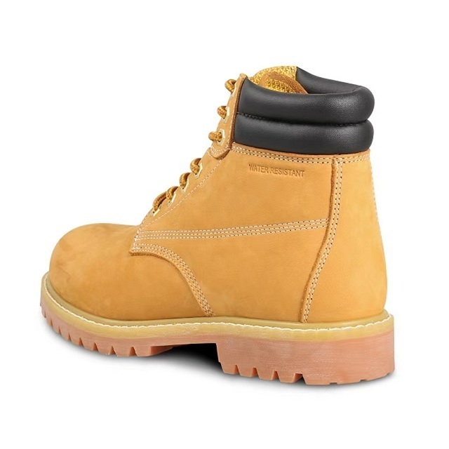 Customized Utility Construction Boot Genuine Leather Waterproof Men Work Boots Steel Toe Safety Shoes