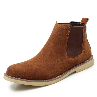 Sepatu boot pria borsa Winter Boots For Men Size 13 Genuine Leather Fashion High Top Men Chelsea Boot BestSuppliers