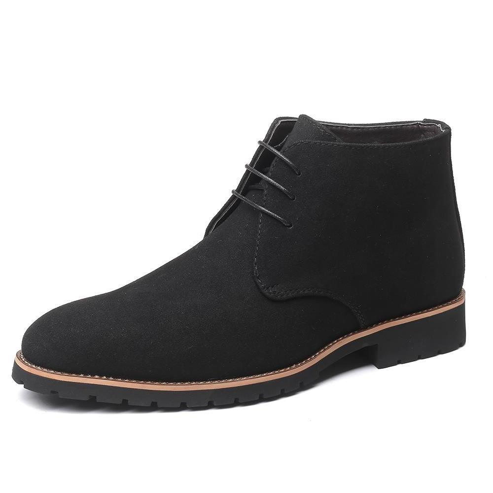 Big Size 14 Suede Leather Comfortable Lace Up Wholesale Men's Chelsea Leather Boots