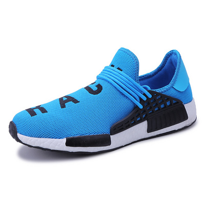 Small MOQ Brand Logo Custom Big Size Human Race Breathable Men Shoes Women Fashion Sports Shoes