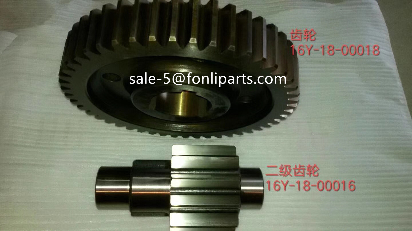 Shantui SD16 Bulldozer Spare Parts Pinion Shaft 16Y-18-00016 16Y-18-00024 Gear 16Y-18-00018 16Y-18-00036