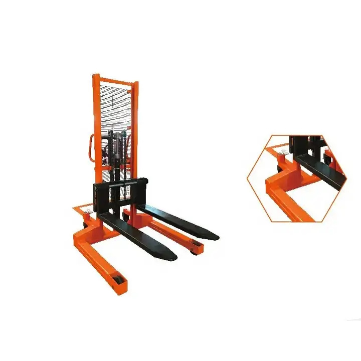 Wide Leg Lift Table Manual Stacker Manual Lift Hydraulic Stacker Scissor Reach Stacker