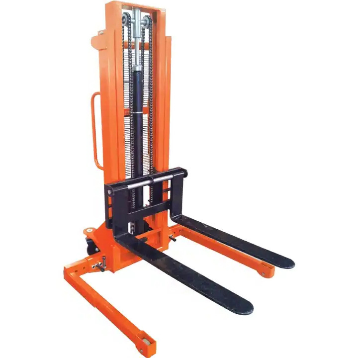 Wide Leg Lift Table Manual Stacker Manual Lift Hydraulic Stacker Scissor Reach Stacker