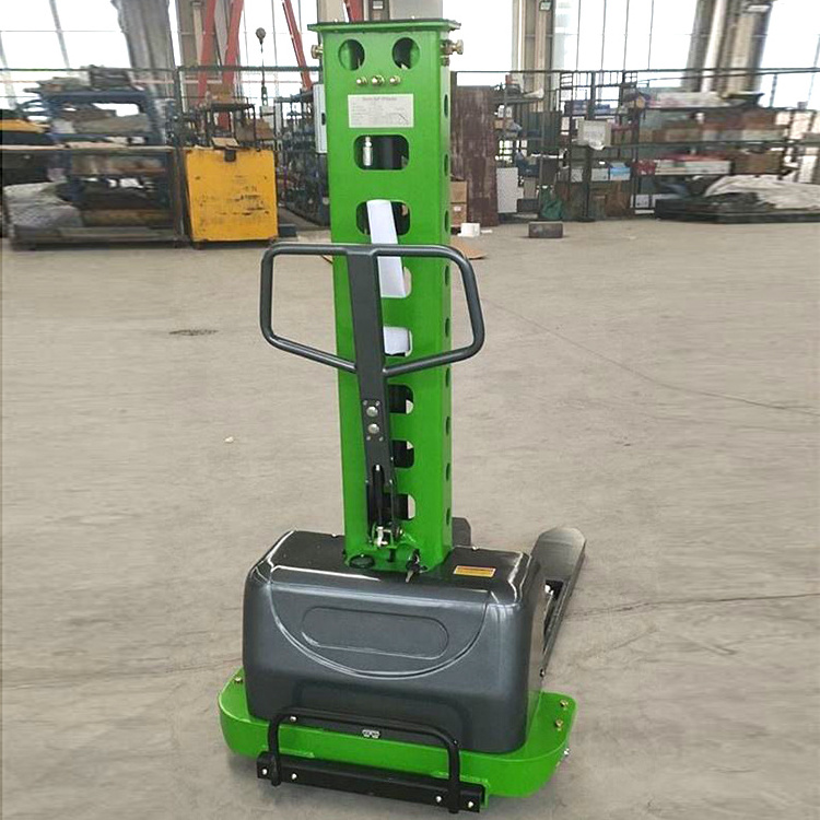 Semi Electric Self Lifting Stacker Loading Lifting Forklift Electric Stacker Self Loading Forklift Stacker