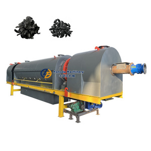 Palm Coconut wood chips 11m carbonization furnace charcoal making machine