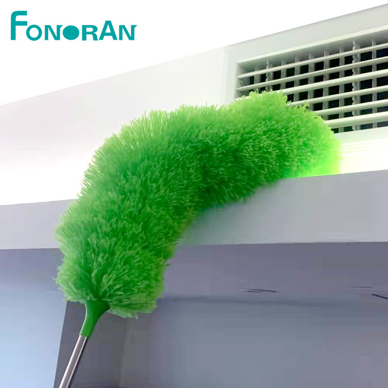 Fonoran Telescopic Dust Duster with Electrostatic Adsorption Microfiber Duster Cleaning Duster Dusting Brush