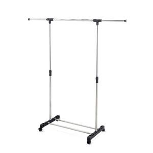 Commercial cheap stainless steel standing adjustable garment clothing rack