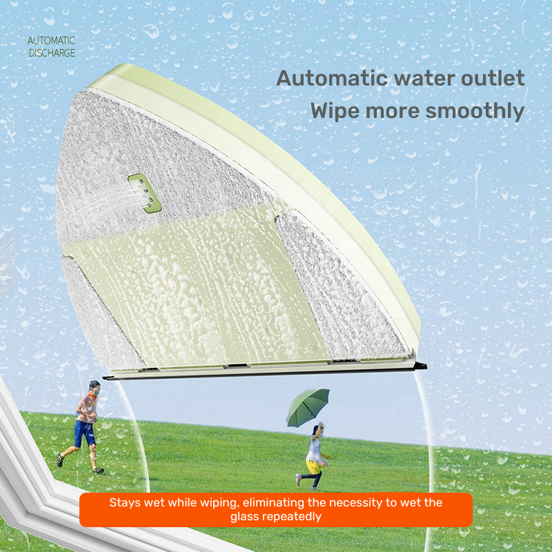 Automatic water discharge Strong magnetic force adjustable magnetic double faced window cleaner glass cleaning wiper