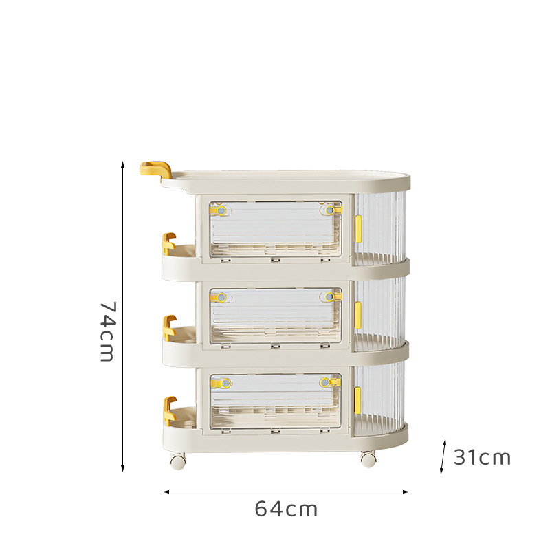 trolley bathroom storage cart rack with wheels rack for household goods three layers storage cart storage rack
