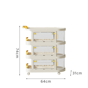 trolley bathroom storage cart rack with wheels rack for household goods three layers storage cart storage rack