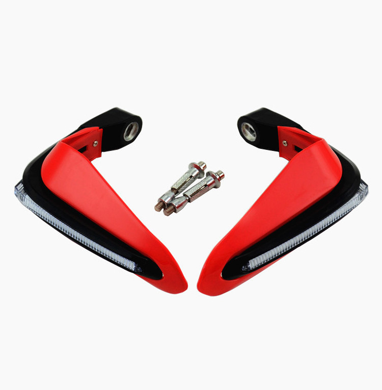 Universal Motorcycle Brake Hand Guards Handlebar Protector handguard with LED Light hand guard shield motorcycle handle bar