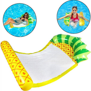 Inflatable Water Lounger Hammock Inflatable Rafts Swimming Pool Air Floating Chair Portable Floating Hammock