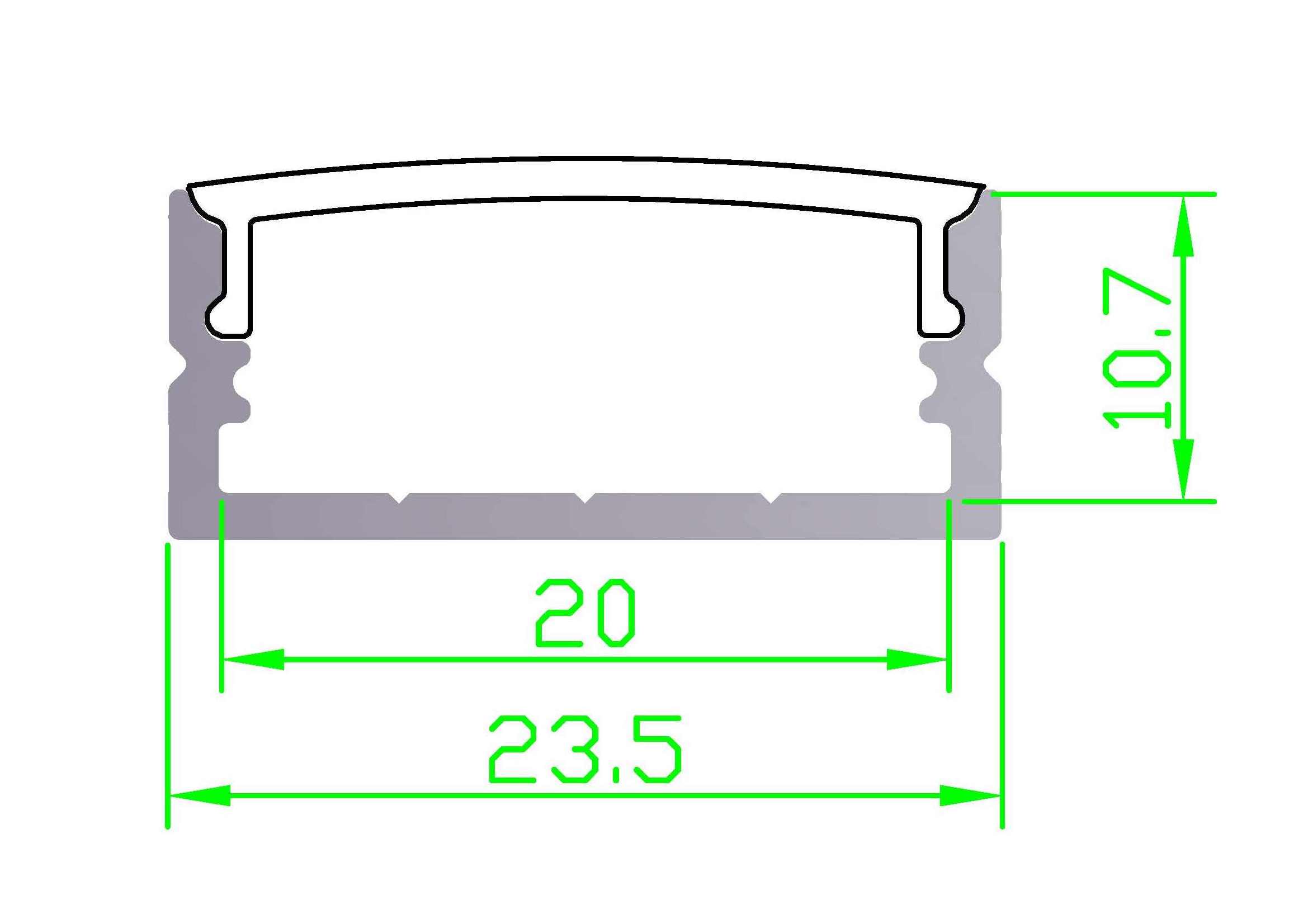 Low Price Pvc Led Plastic Clips For Aluminium Profile U Shape Led Aluminum Extrusion Light