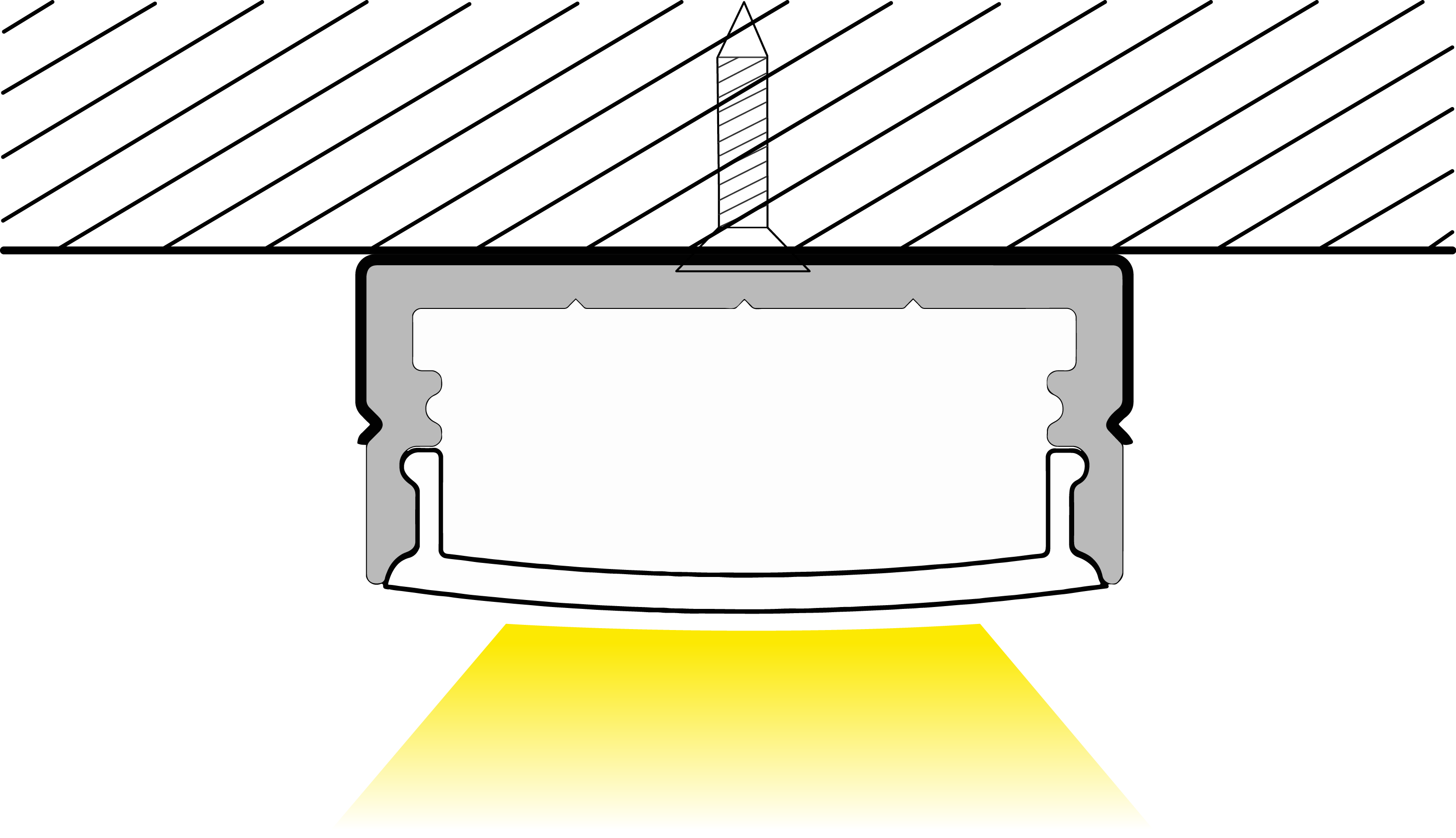 Low Price Pvc Led Plastic Clips For Aluminium Profile U Shape Led Aluminum Extrusion Light