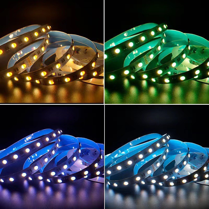 5050 RGBW 4in 1 Flexible LED Strip LED Tape light DC 12V 24V color Changing LED Strip Lights for Home Lighting