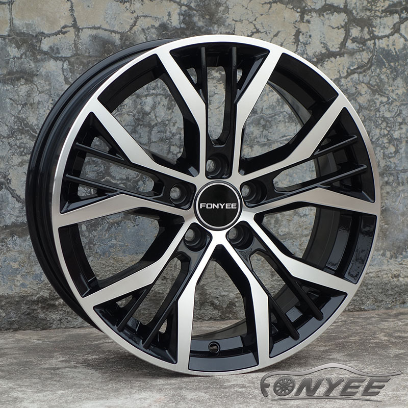 F80A16 r 15 16 17 18 19 inch 5X100 5X112 quality black chrome mags alloy wheel original car rim for volkswagen VW polo golf rims