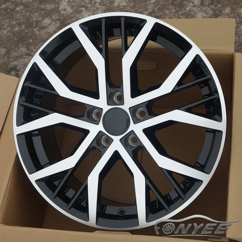 F80A16 r 15 16 17 18 19 inch 5X100 5X112 quality black chrome mags alloy wheel original car rim for volkswagen VW polo golf rims