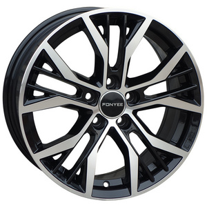 F80A16 r 15 16 17 18 19 inch 5X100 5X112 quality black chrome mags alloy wheel original car rim for volkswagen VW polo golf rims