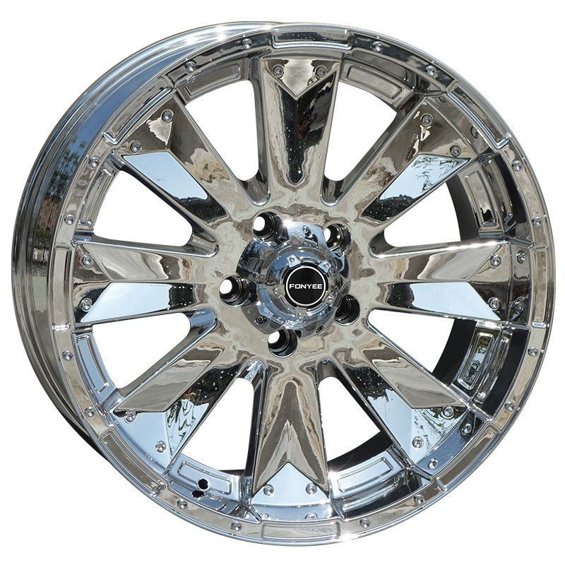 F80255 20inch 6x139.7 5x130 8x165.1 CHROME  alloy wheels car rims