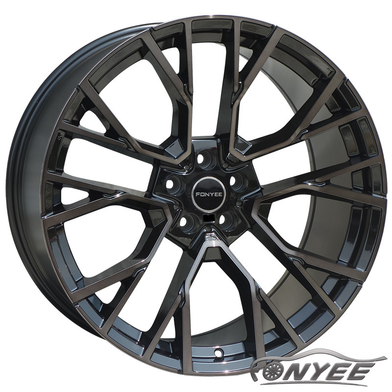 F605769 Fonyee r 20 21 inch 5 hole 5X112 5X120 ET 35 to 47 black machine face car rim auto alloy wheel for BMW X5 X6 X7 rims