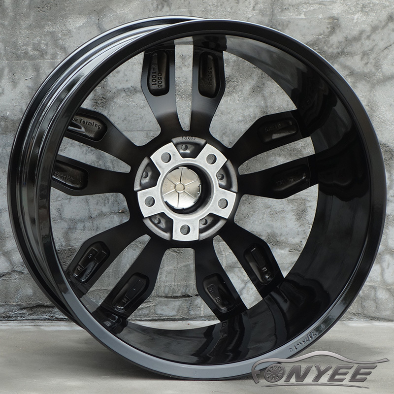 F1001 r 17 18 19 20 inch black spinner 5x112 5X120 alloy wheel original car rim for BMW X5 X6 g30 VW passat atlas teramont rims