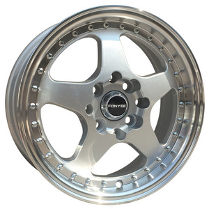 F66580  Fonyee Aluminum Alloy Wheels  14 15 Inch 4x100 4x114.3 High Quality Car Modification Wheel Hub Steel Rim