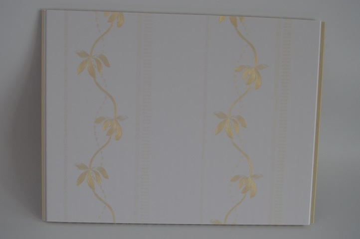 Waterproof 40cm*8mm decorative PVC plastic laminated wall panel for bathroom