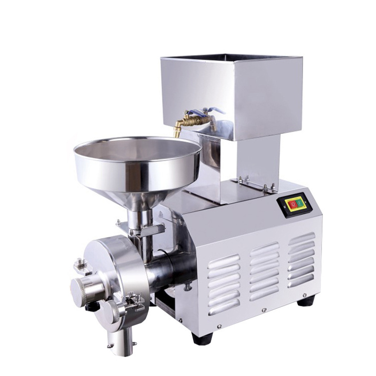 small stainless steel dry and wet rice grinder/grain flour mill machine