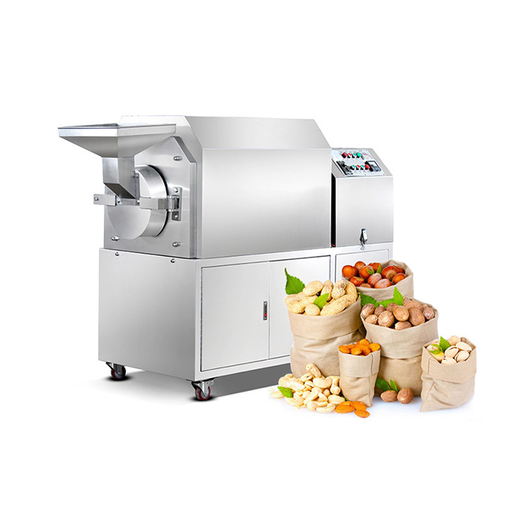 full automatic stainless steel cashew nut roasting machine/chestnut corn roaster equipment price