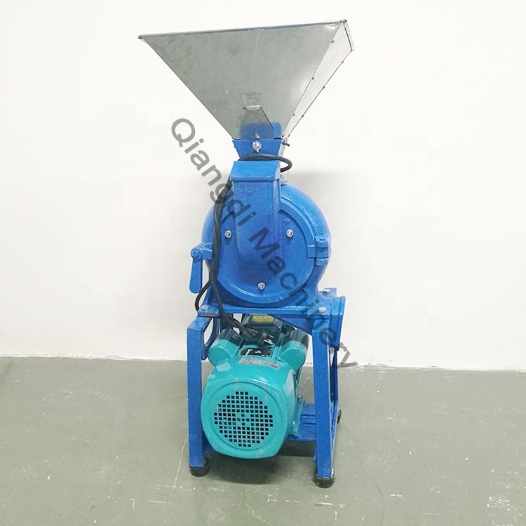 small dry grain electric flour feed mill crusher/corn grinder machine