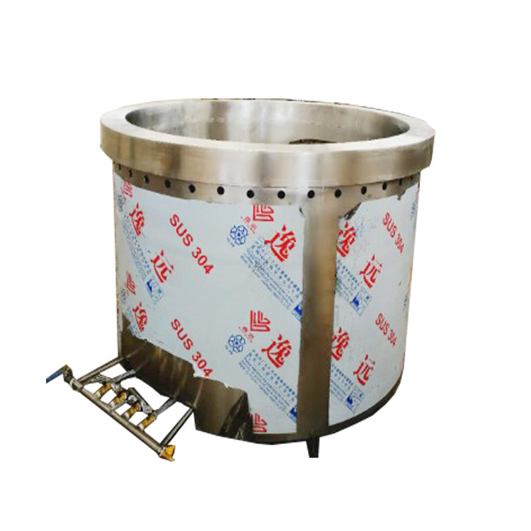 gas stove industrial milk boiling pot/stainless steel boiling tank for broth