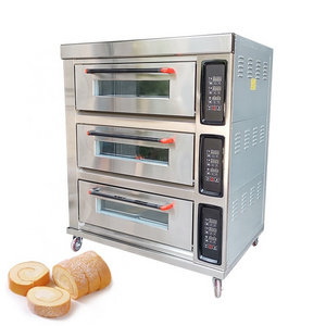 Bakery Equipment Professional Bread Baking Machine Gas / Electric Oven Commercial Convection Oven Pizza Oven