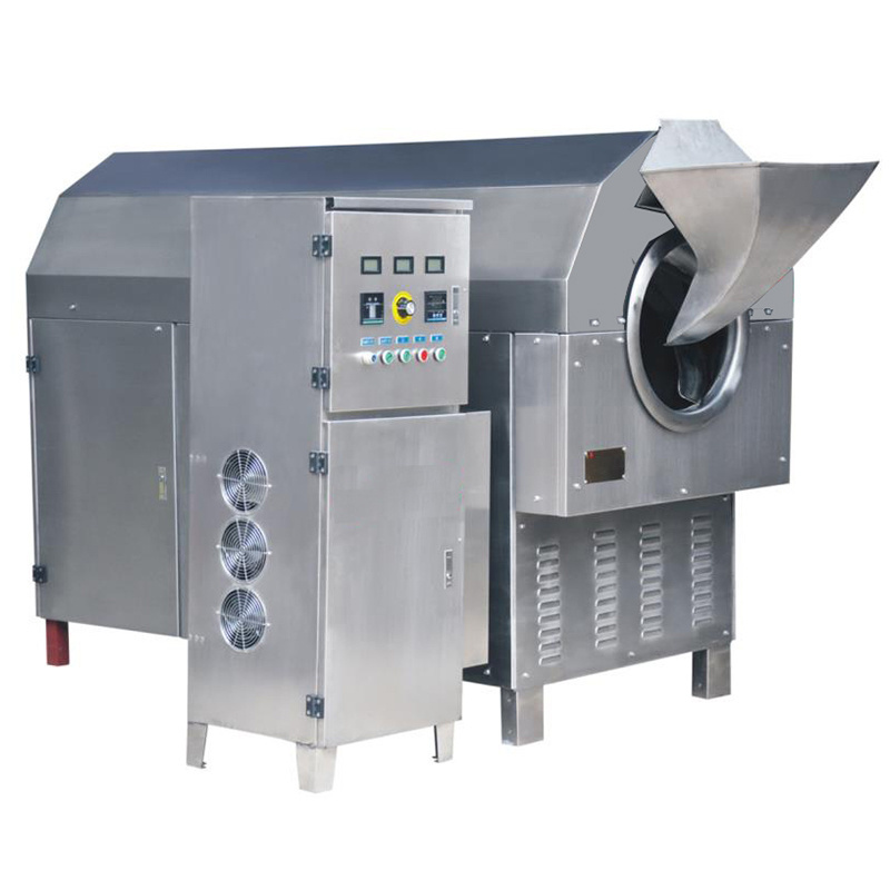 Automatic Electric Cashew Nut Roaster Almond Cocoa Bean Peanut Corn Grain Roasting Machine Price