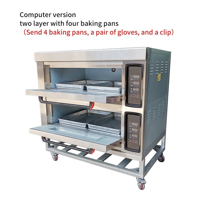 Bakery Equipment Professional Bread Baking Machine Gas / Electric Oven Commercial Convection Oven Pizza Oven