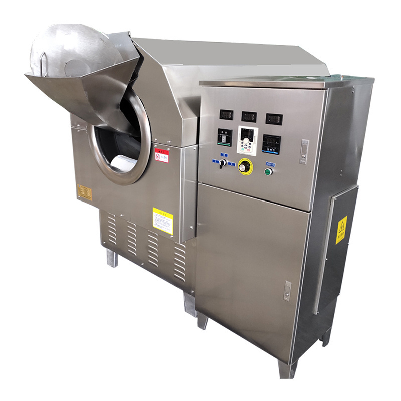 Automatic Electric Cashew Nut Roaster Almond Cocoa Bean Peanut Corn Grain Roasting Machine Price