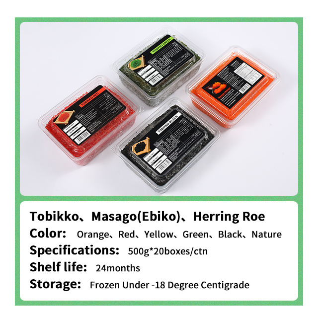 manufacturer supply  multi-colored  Ebiko/herring fish roe for sushi