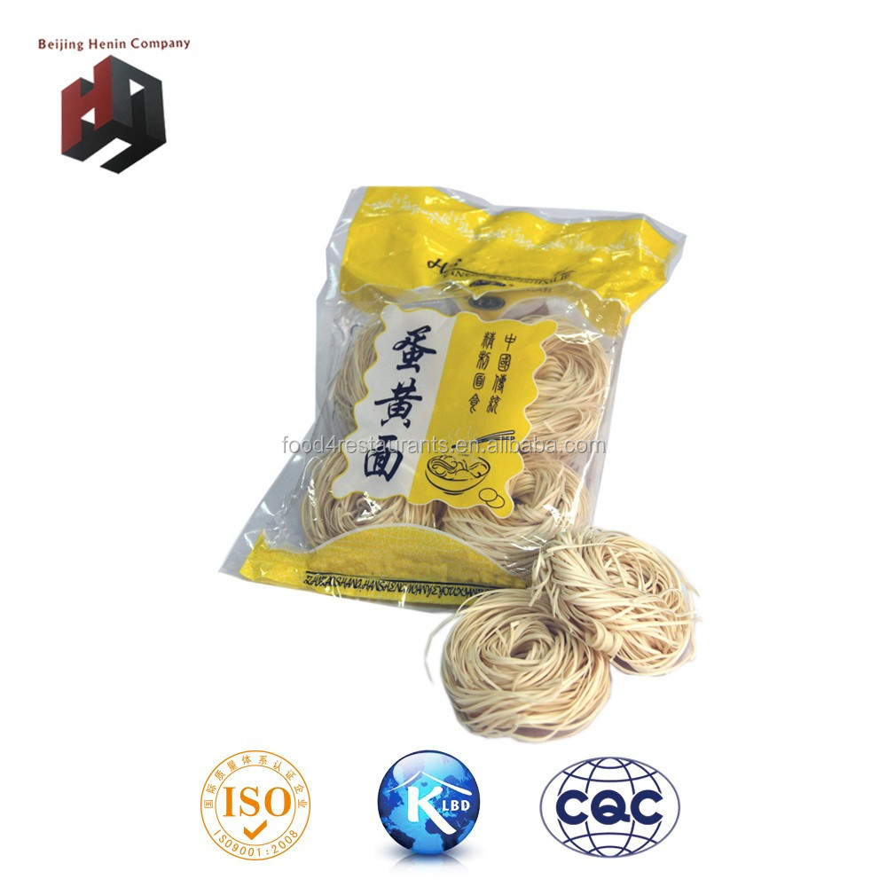 Instant Egg Noodles 500g Wholesale Handmade Low-Fat Ramen Dried Refined Wheat Packaged in Bulk Box Cup Bag Frozen Features