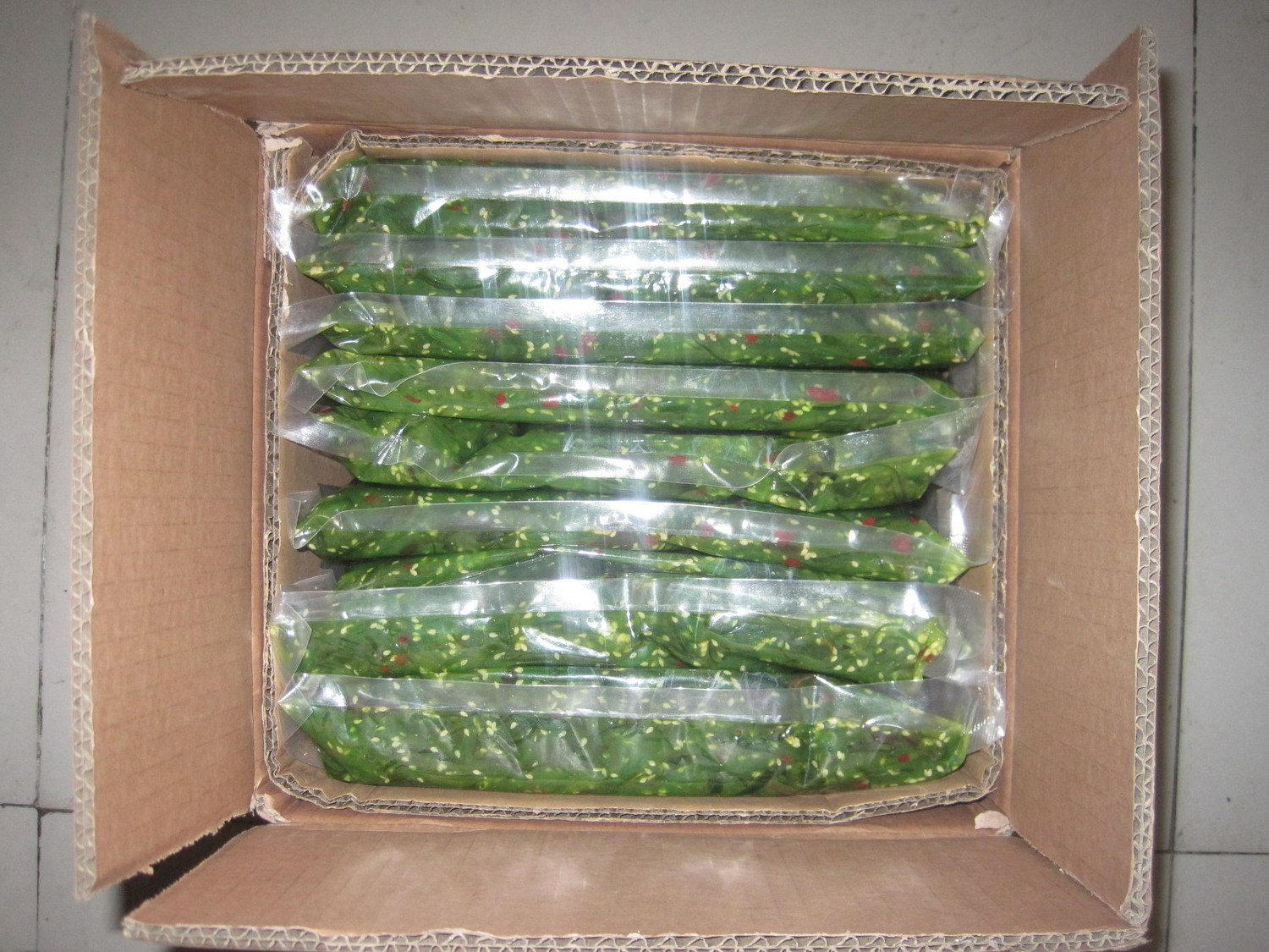 HN Hot Sale High Quality Seaweed Delicious flavour wakame Slice Frozen Seaweed Salad restaurant