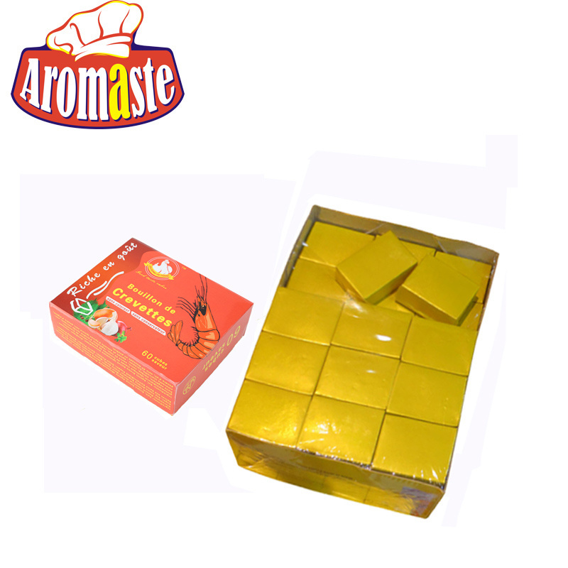 Hot selling alternative flavor 4g&10g beef,chicken,and shrimp seasoning bouillon cube