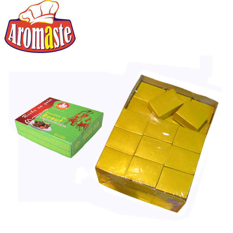 Hot selling alternative flavor 4g&10g beef,chicken,and shrimp seasoning bouillon cube