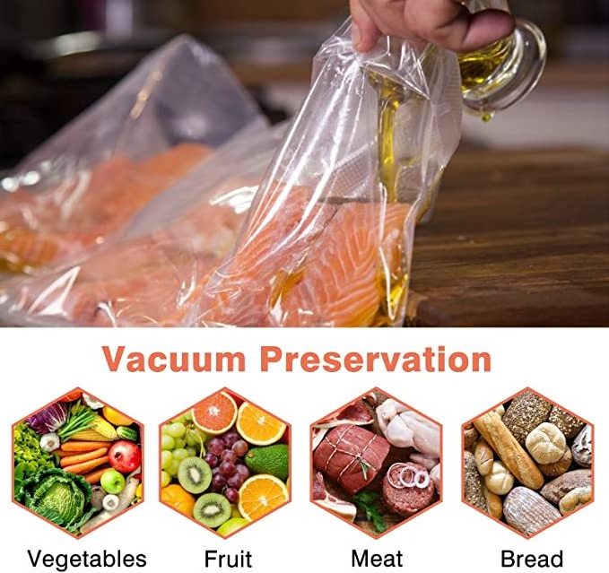 Custom Vide Cooker Kitchen Food Vacuum Bag Storage Bags For Vacuum Sealer Food