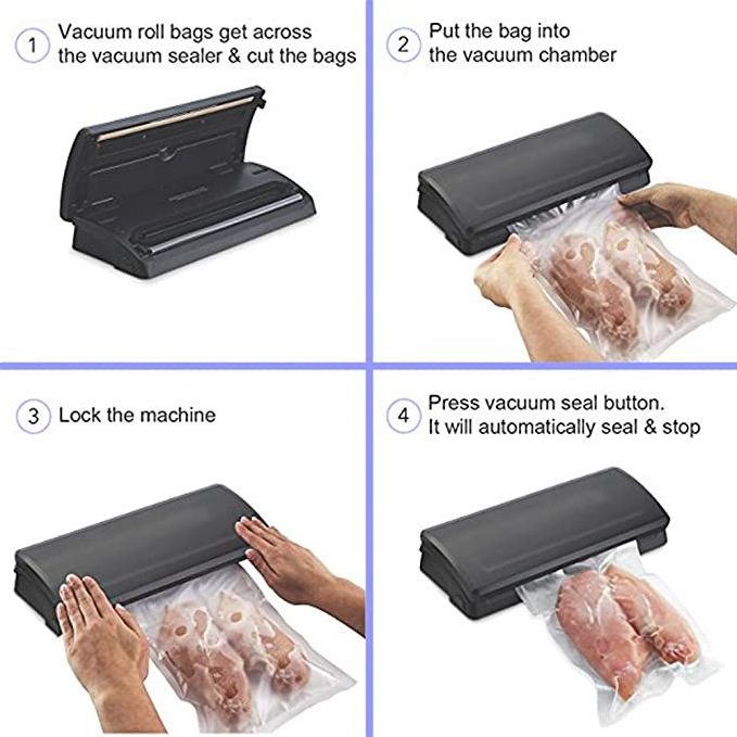 Custom Vide Cooker Kitchen Food Vacuum Bag Storage Bags For Vacuum Sealer Food