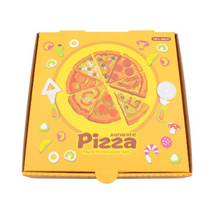 food grade custom printed with logo corrugated paper pizza box white brown 11inch 15inch pizza box with window