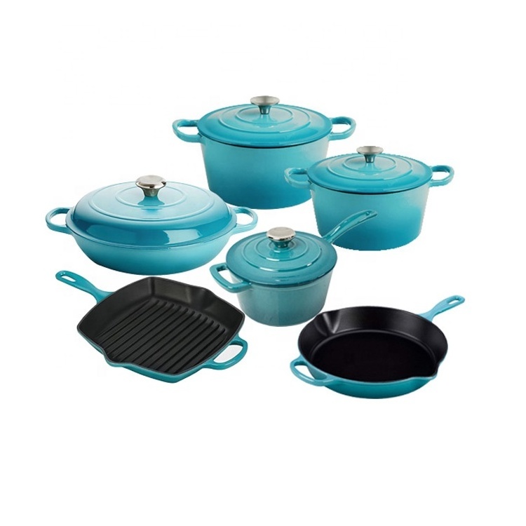 Kichen Ware Cooking Cookware Sets Enamel Cooking Pot Set Cookware Set Cooking