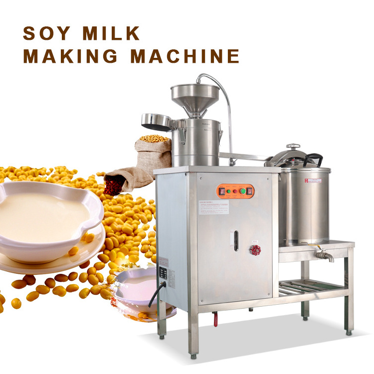 Automatic Soybean Milk Grinder And Soy Milk Pressure Cooker Pot Soya Milk Machine Maker Boiler Tofu Pudding Making Machine